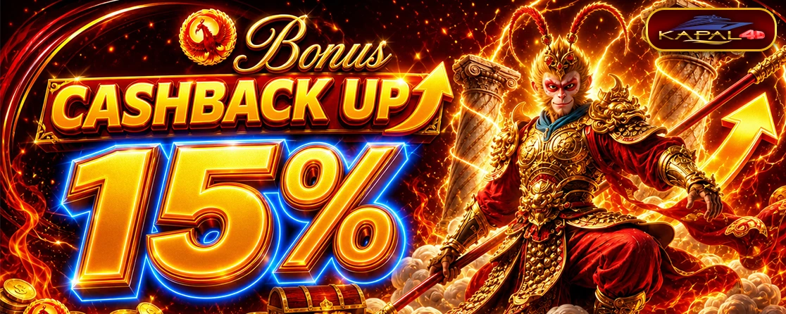Bonus Cashback Mingguan UP 15%