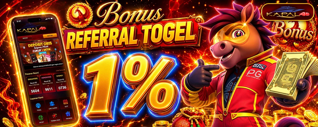 Bonus Referral Togel 1%
